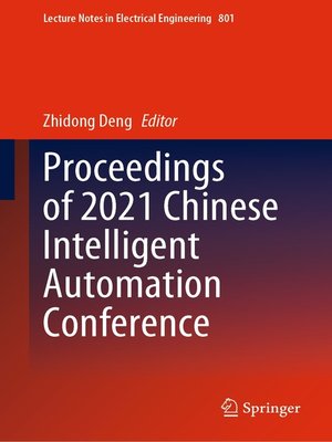 cover image of Proceedings of 2021 Chinese Intelligent Automation Conference